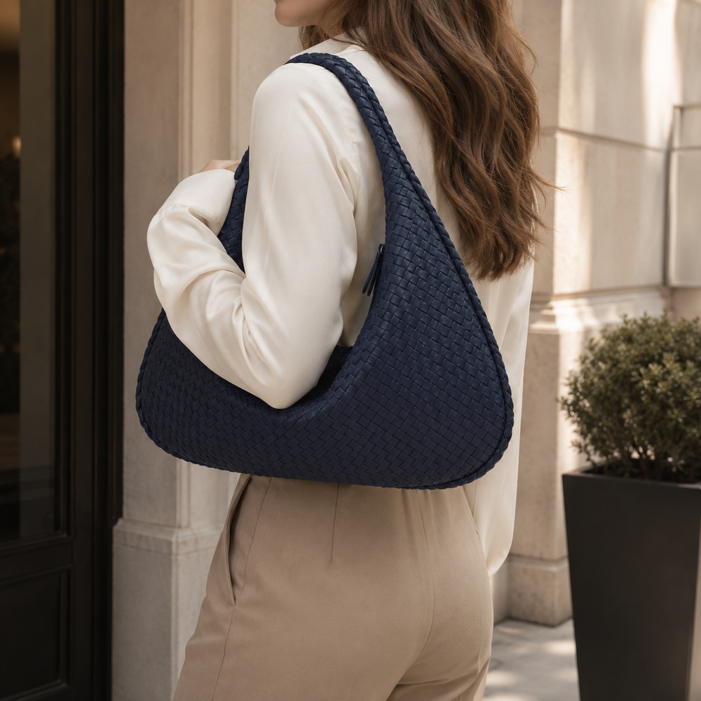 Sienna Woven Shoulder Bag