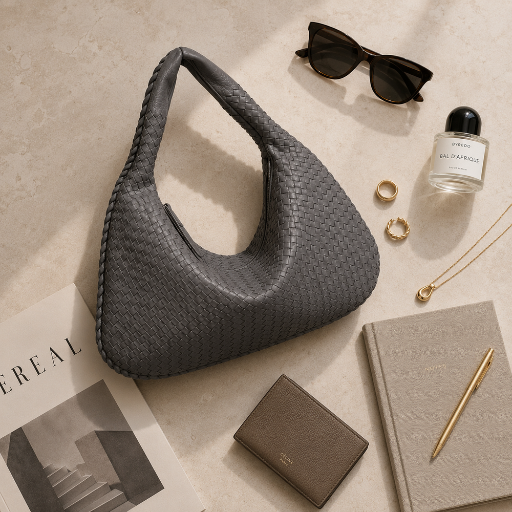 Sienna Woven Shoulder Bag