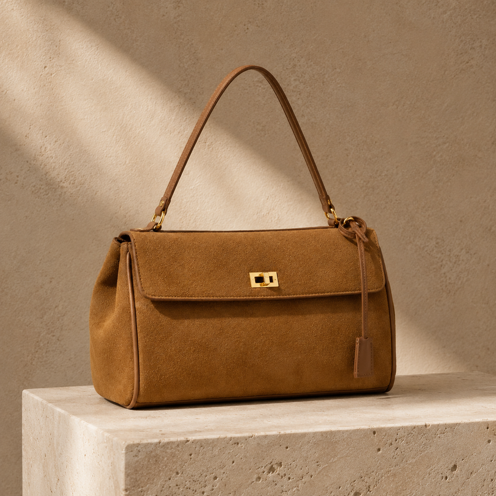 Elara Suede Tote