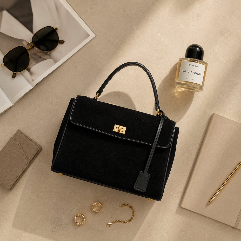 Elara Suede Tote