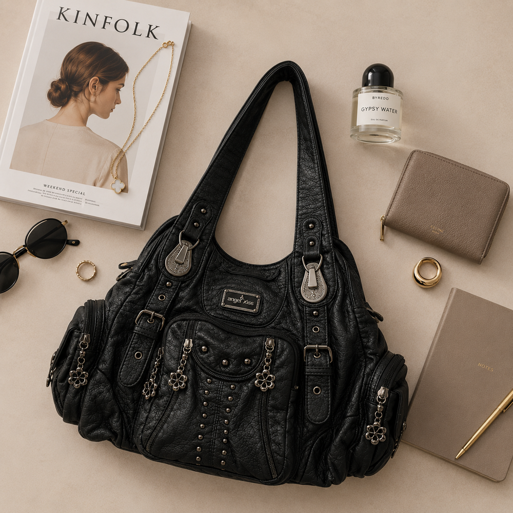 Avery Multi Pocket Shoulder Bag