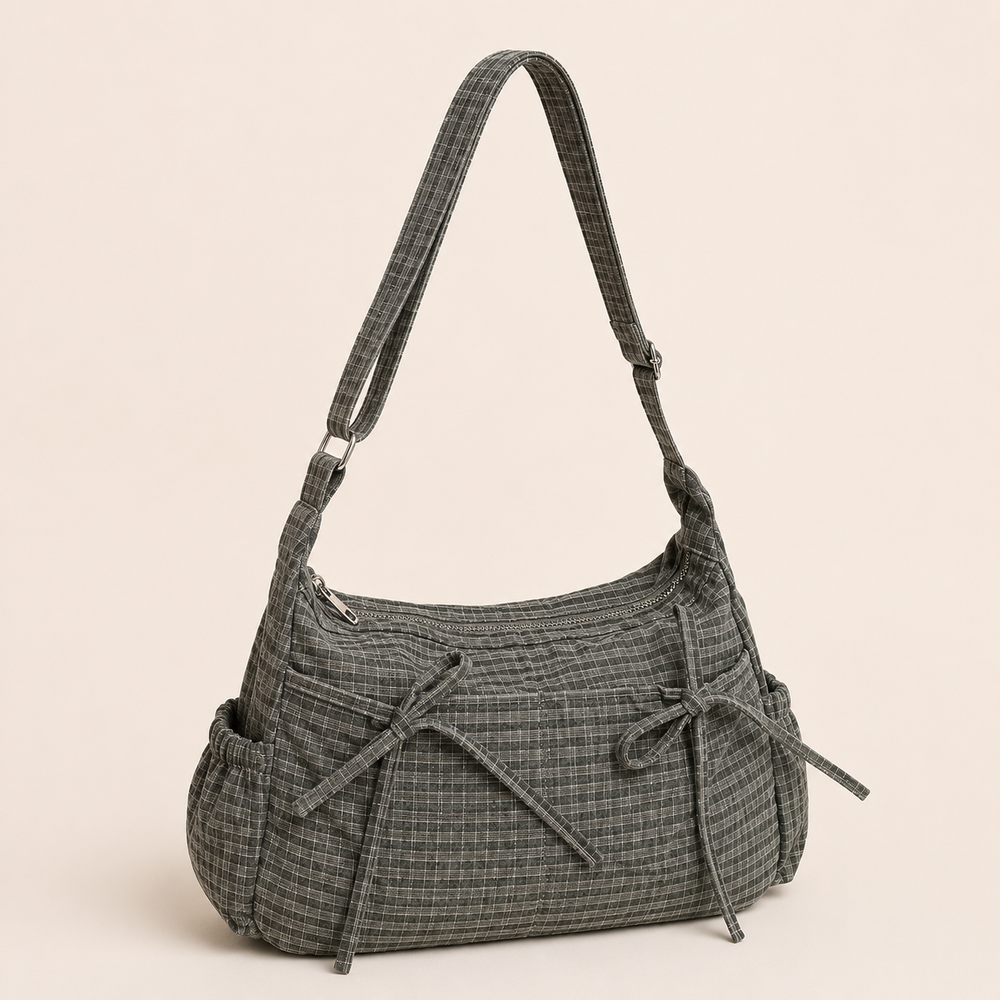 Nela Checkered Shoulder Bag