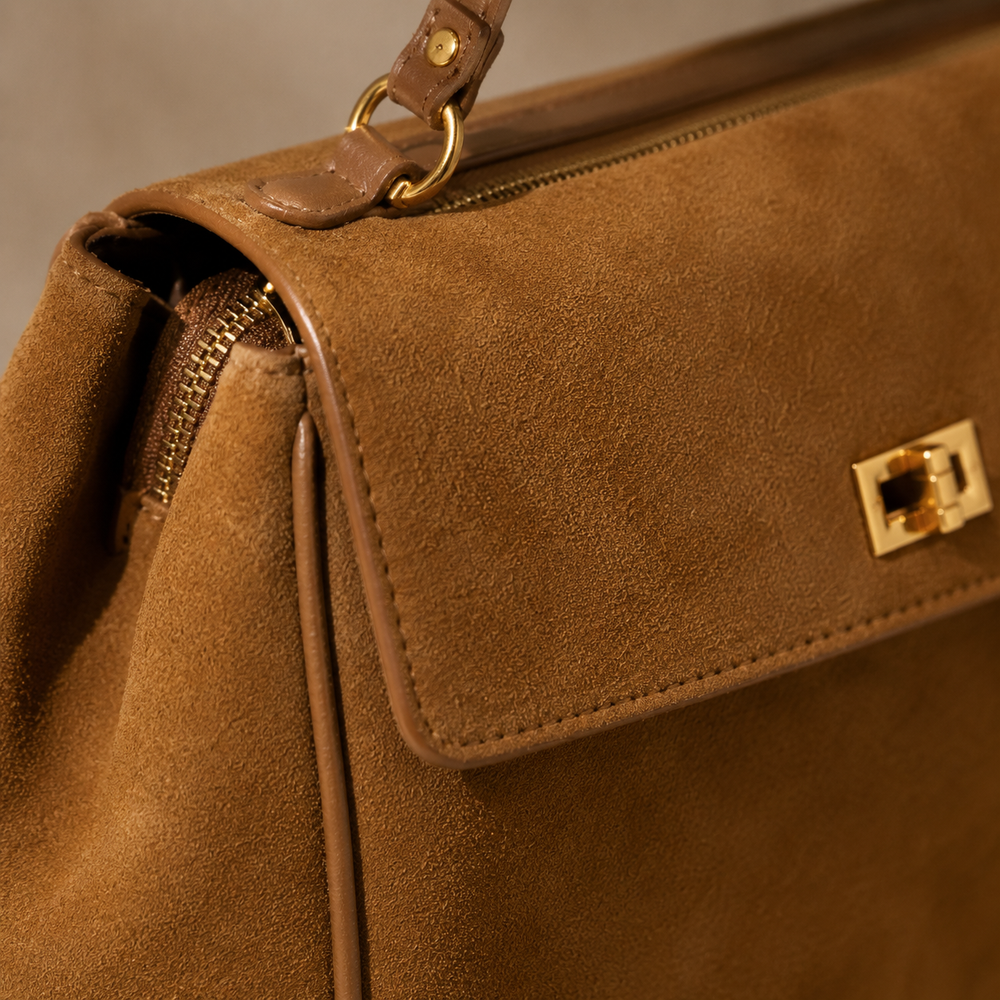 Elara Suede Tote