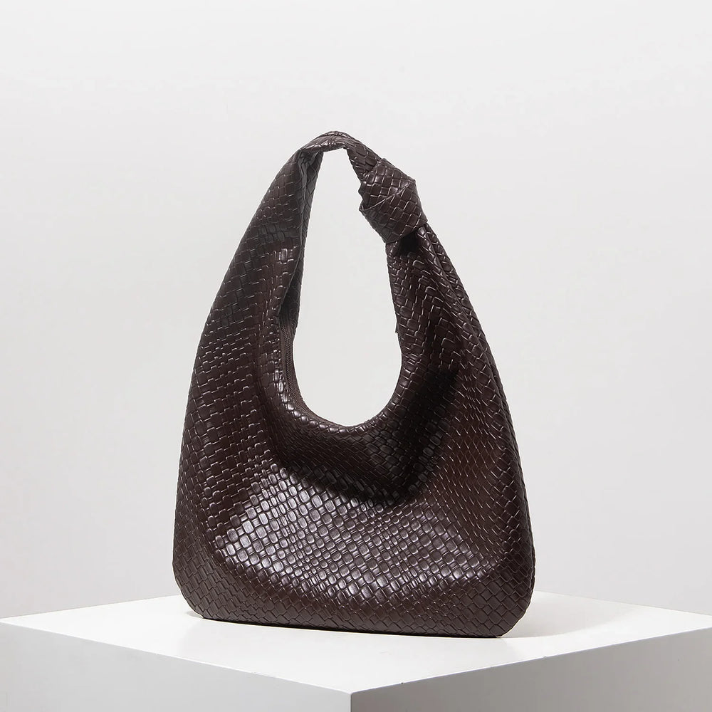 The Woven Crescent Bag