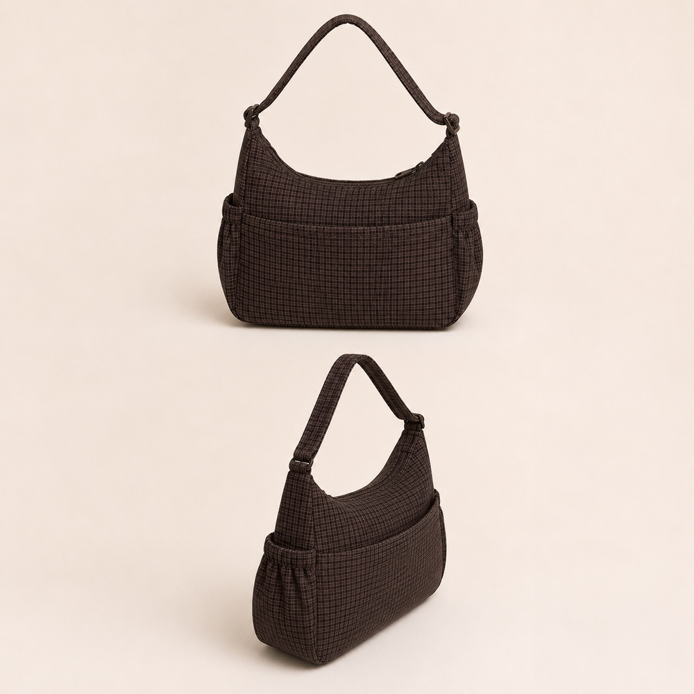 Nela Checkered Shoulder Bag