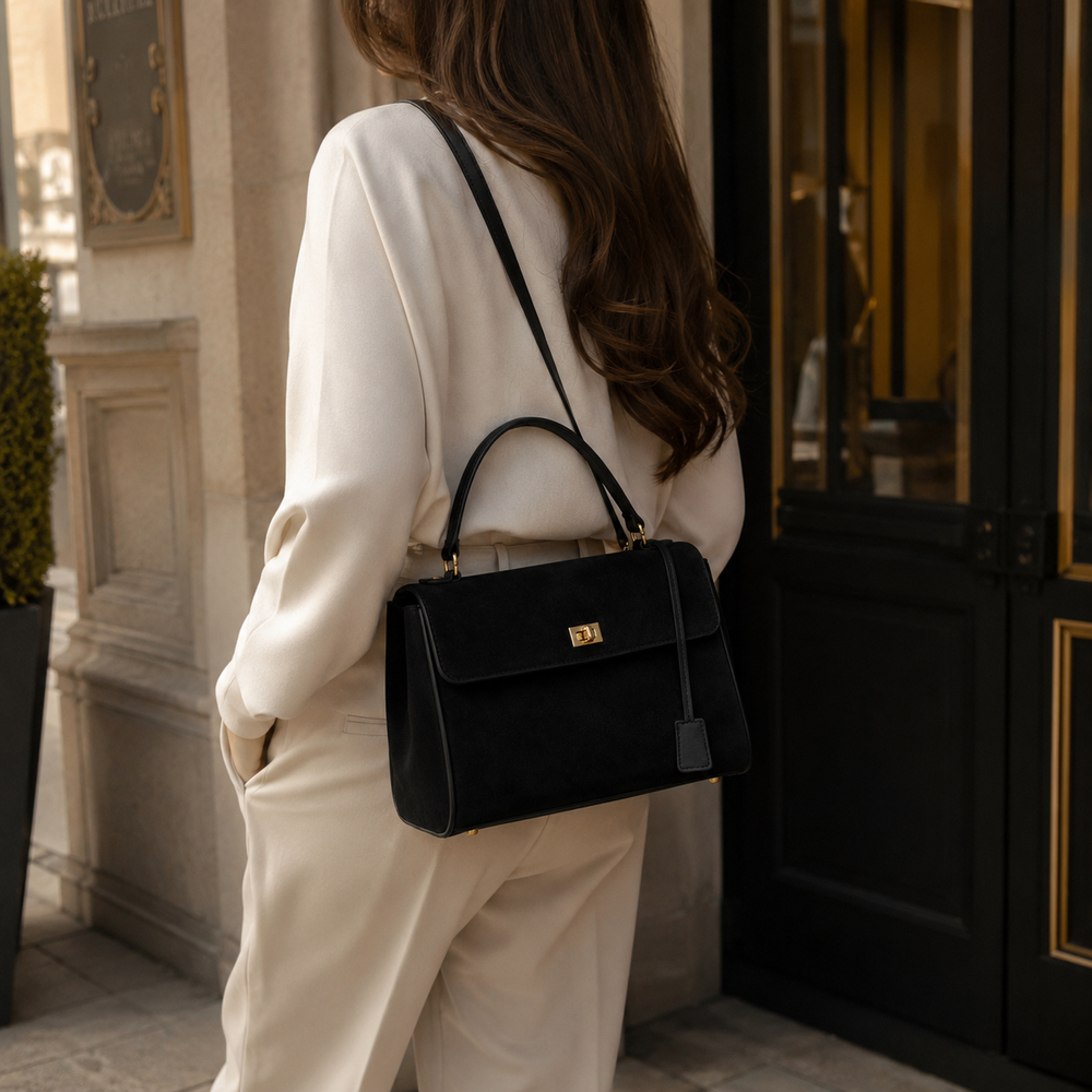 Elara Suede Tote