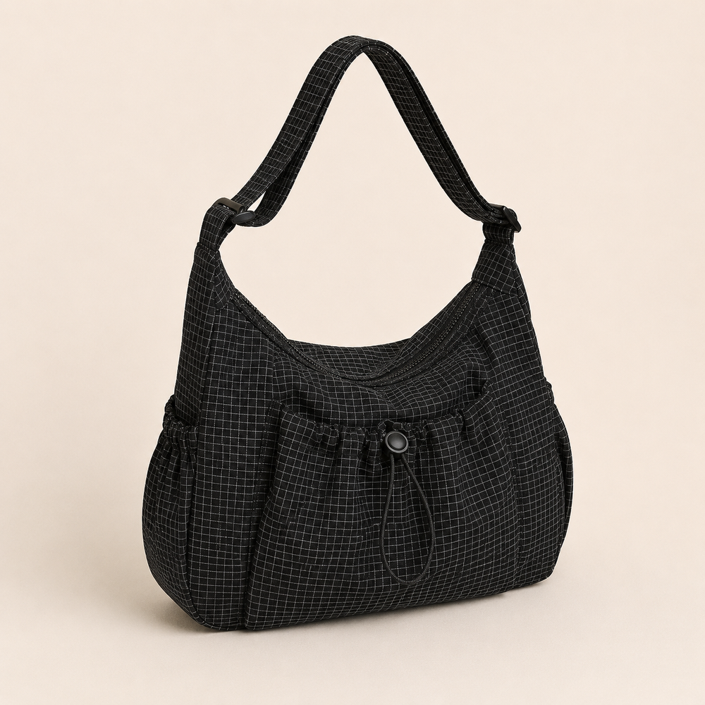 Nela Checkered Shoulder Bag