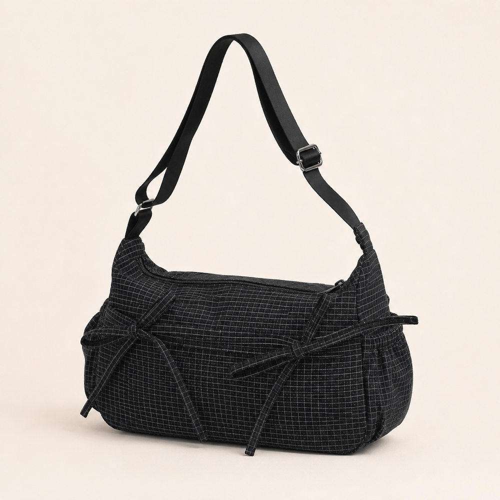 Nela Checkered Shoulder Bag