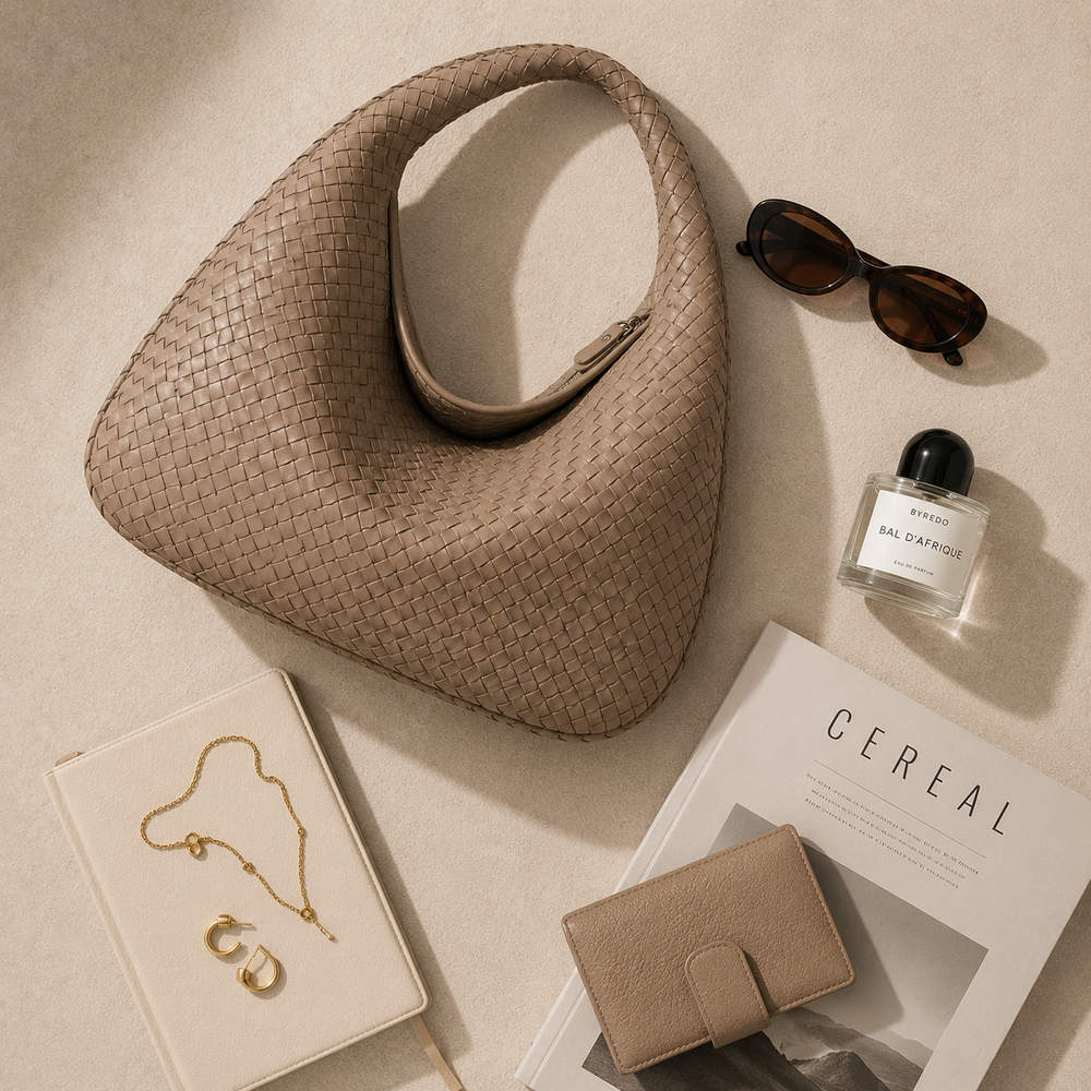 Sienna Woven Shoulder Bag
