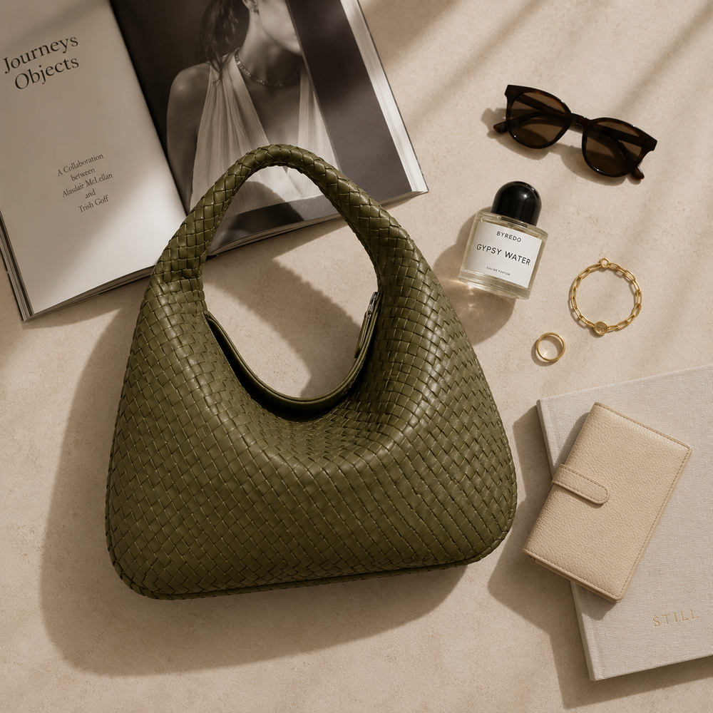 Sienna Woven Shoulder Bag