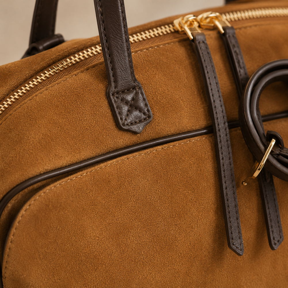 The Verona Suede Carryall