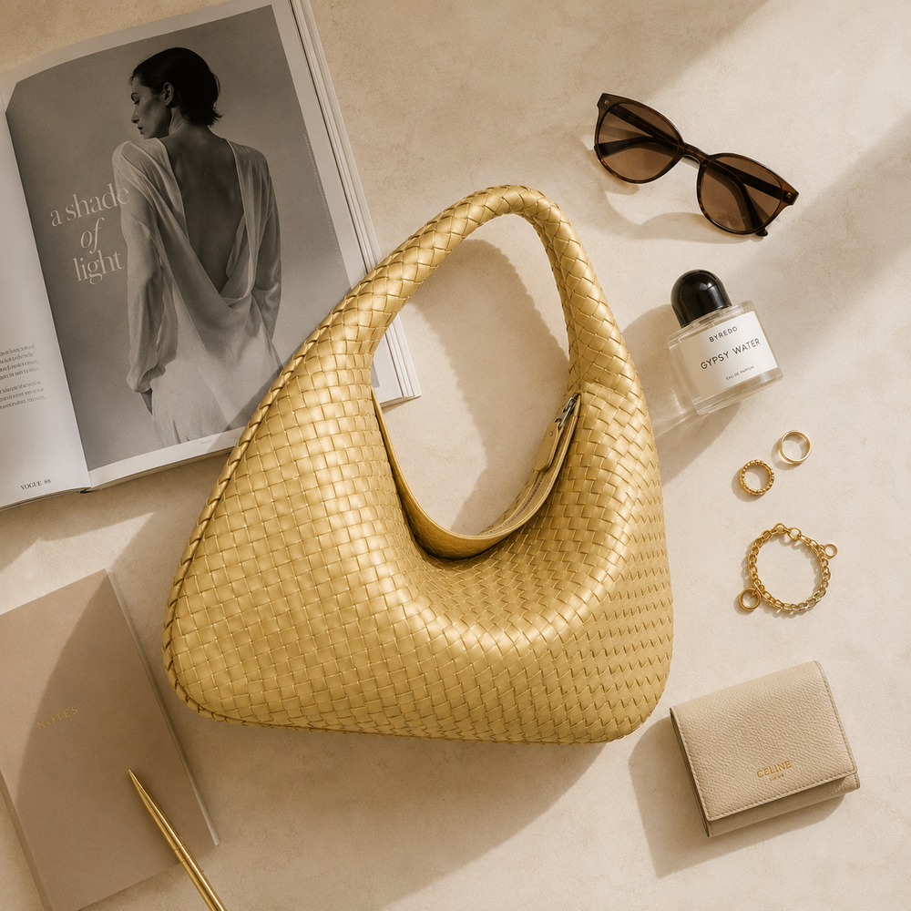 Sienna Woven Shoulder Bag
