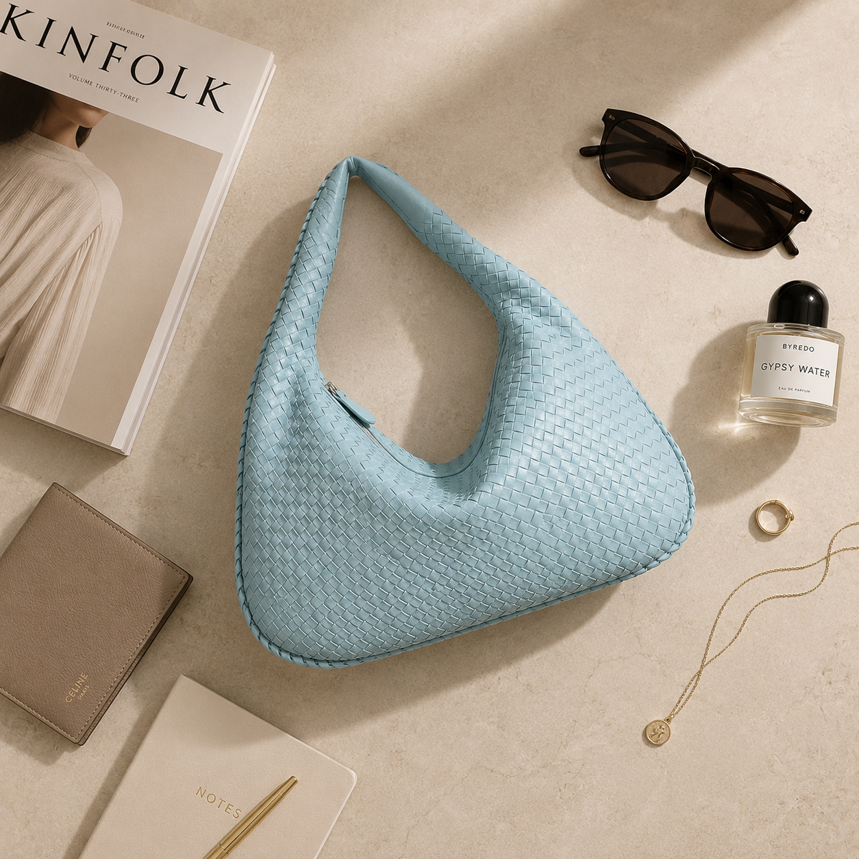 Sienna Woven Shoulder Bag