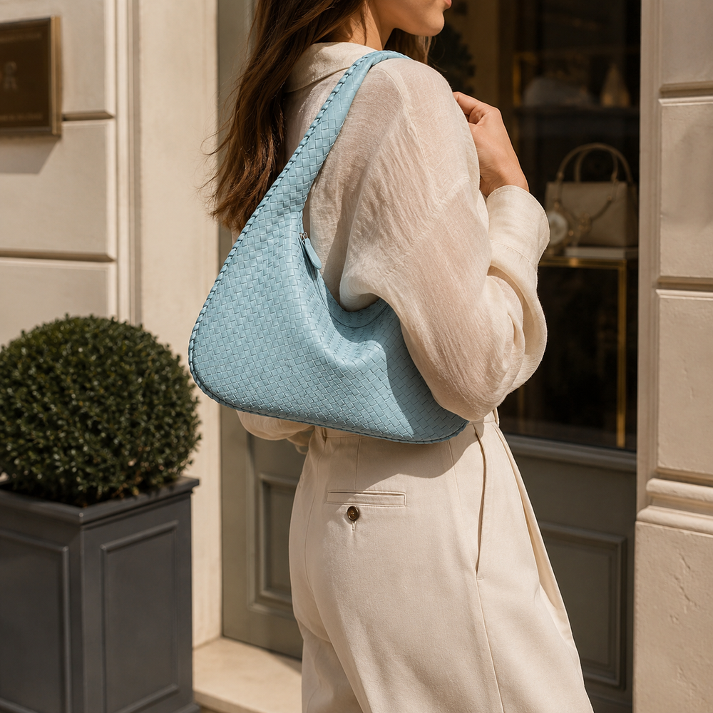 Sienna Woven Shoulder Bag