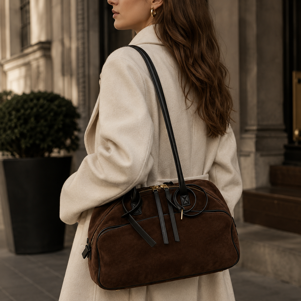 The Verona Suede Carryall