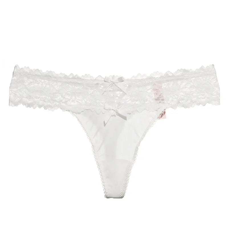 Women's Lace Low-Rise G-String Panties