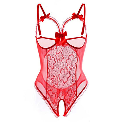 Women's Sexy Bandage Bodysuit Roleplay Lingerie Set