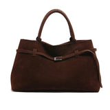 NEW Luxury Brand Rodeo Woman Bags Faux Suede Brown Totes Gold Buckle Shoulder Bags Fashion Women Handbags