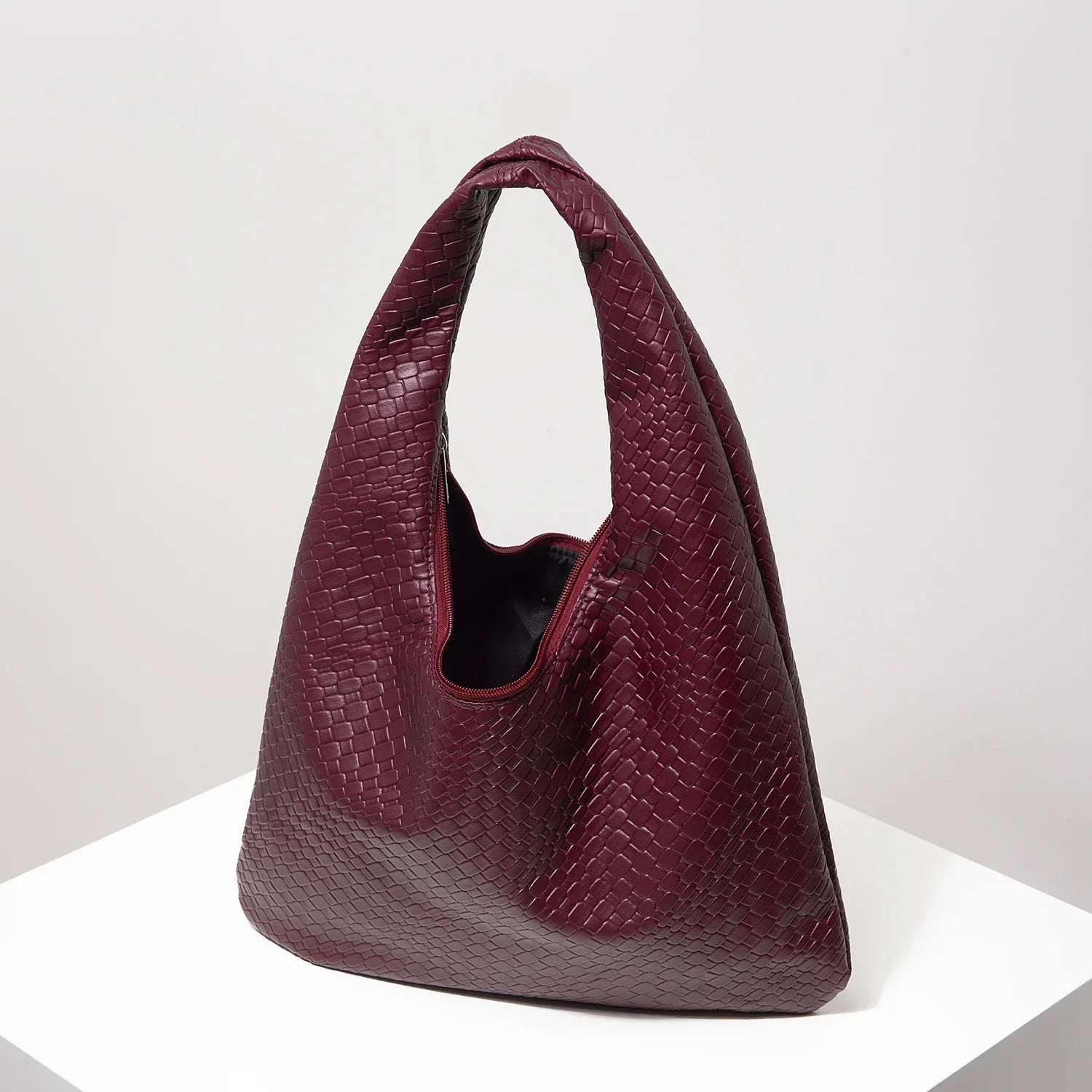 The Woven Crescent Bag