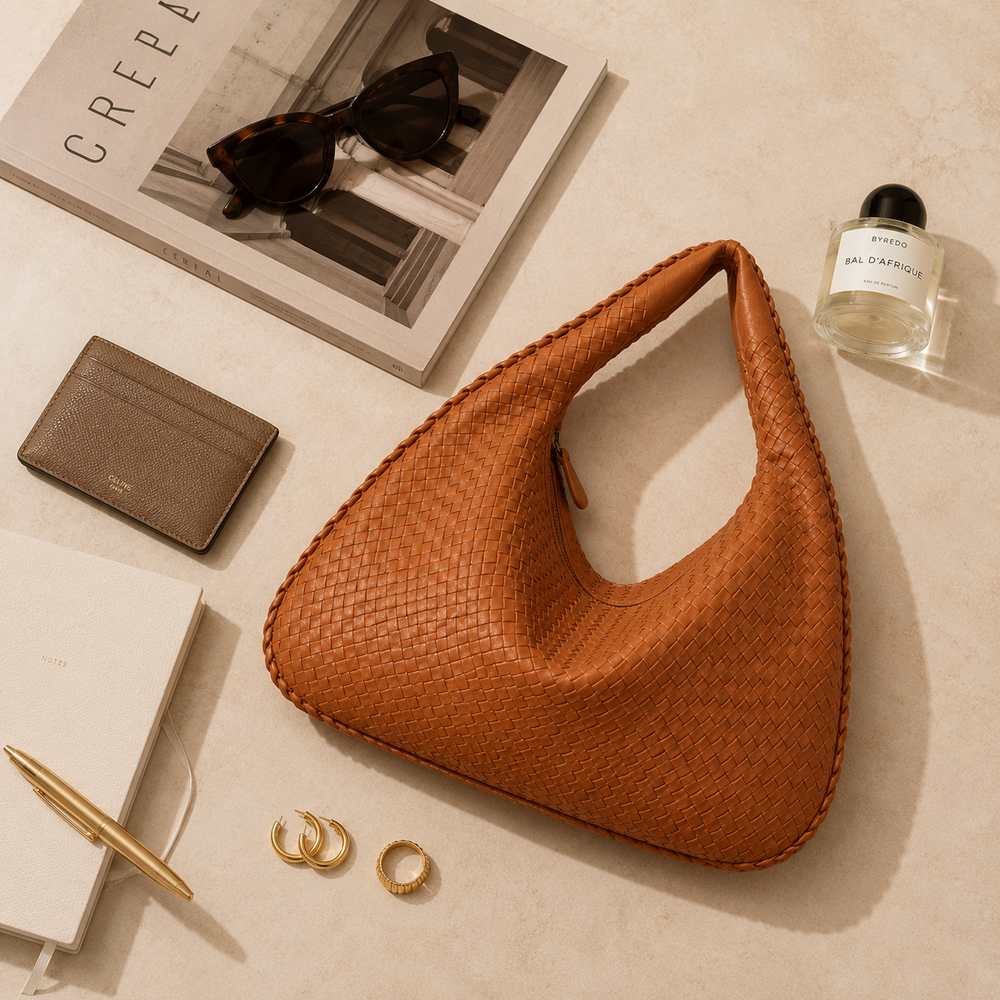 Sienna Woven Shoulder Bag