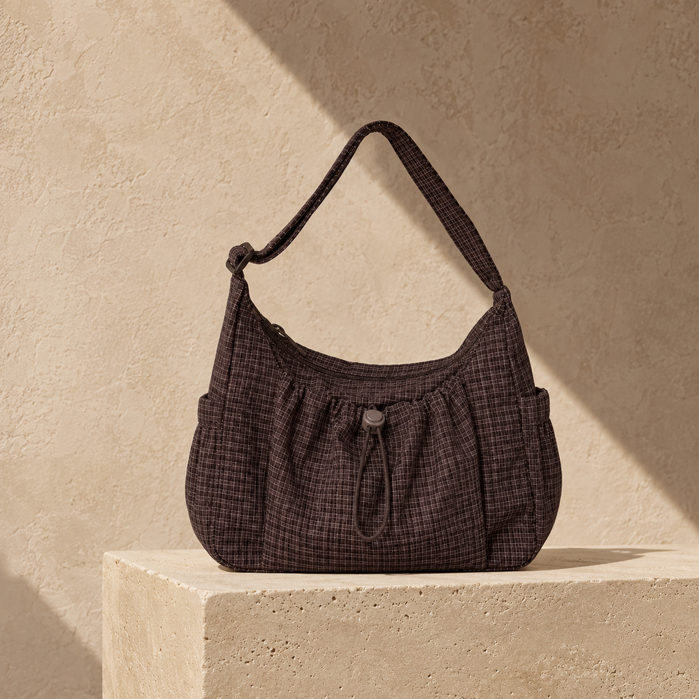 Nela Checkered Shoulder Bag
