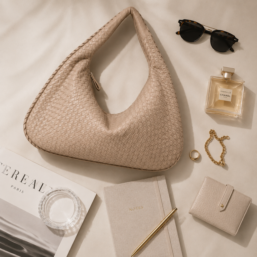 Sienna Woven Shoulder Bag