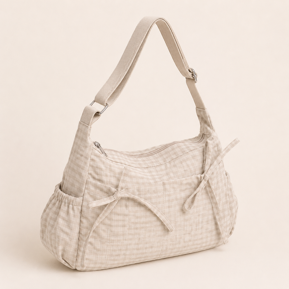 Nela Checkered Shoulder Bag