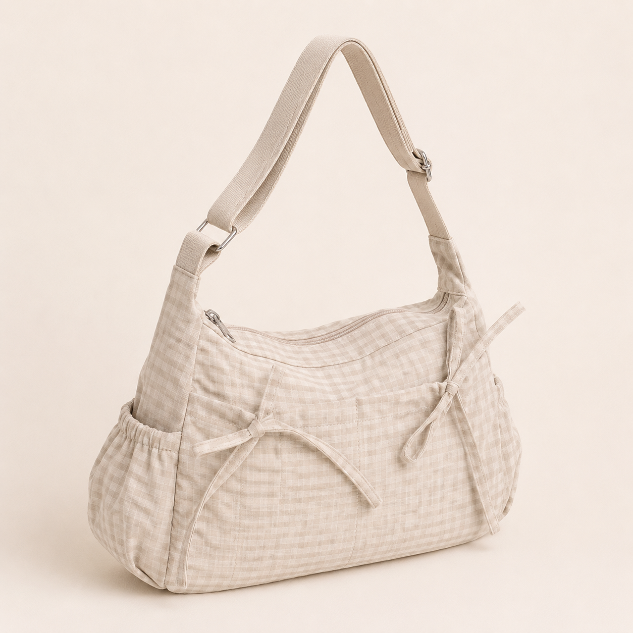 Nela Checkered Shoulder Bag