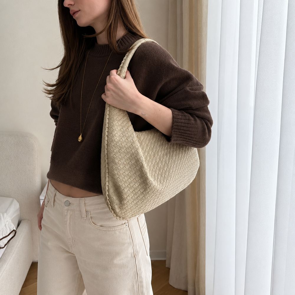 Sienna Woven Shoulder Bag